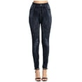 thumbnail image 1 of Women's Denim Print Fake Jeans Look Like Leggings Sexy Stretchy High Waist Slim Skinny Jeggings Tights Trousers, 1 of 7