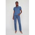 thumbnail image 1 of Women's Denim Short Puff Sleeve Shirt, 1 of 4