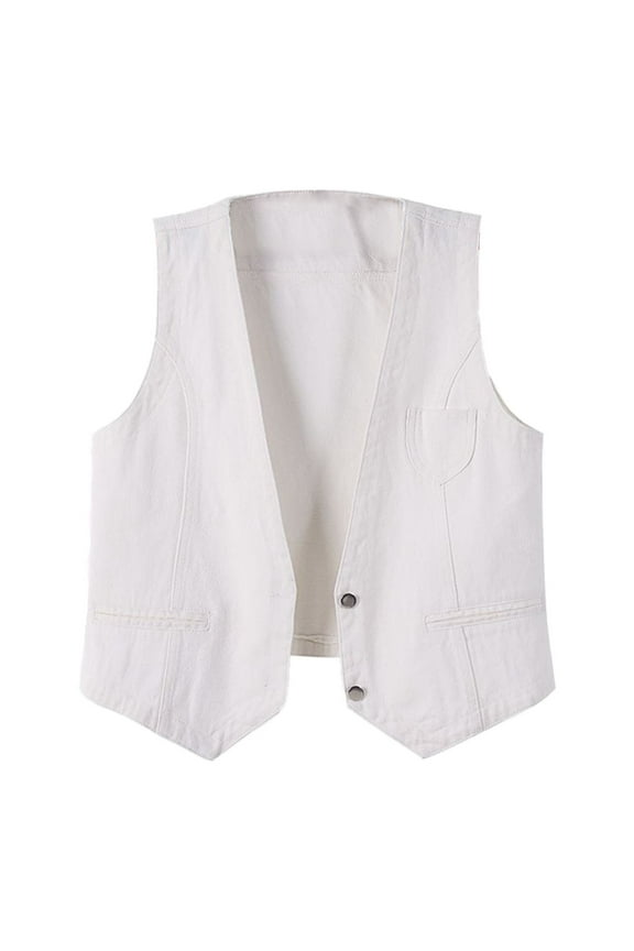 Women's Denim Vest Women's Short Everything Slim Fit Korean Version Jacket Vest