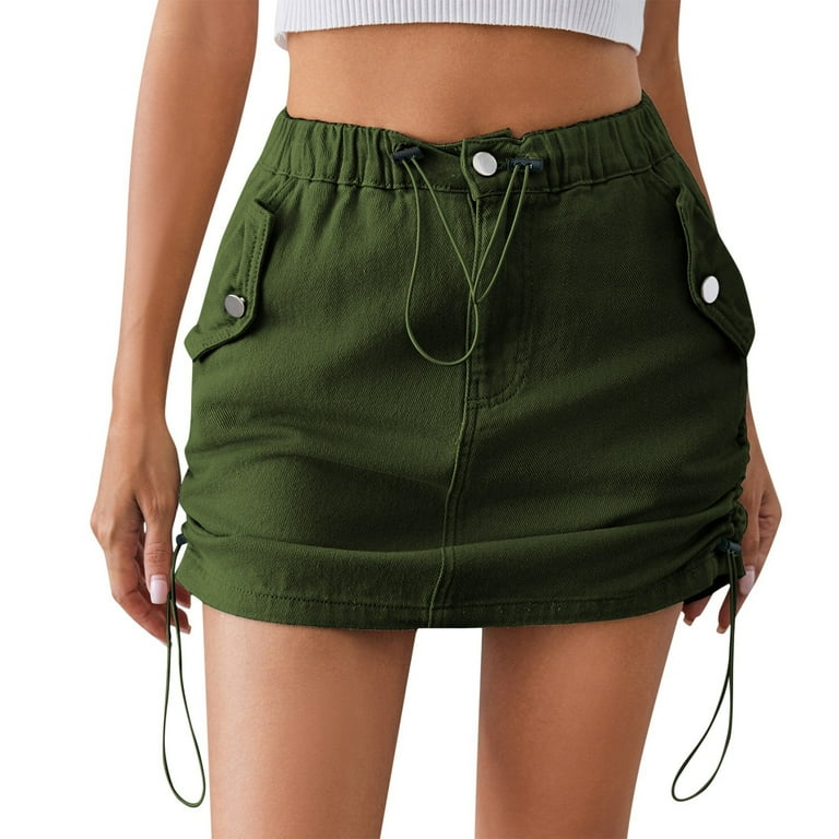 Colored denim skirts on sale