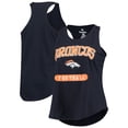 thumbnail image 1 of Women's Denver Broncos Navy Plus Size Team Racerback Tank Top, 1 of 3