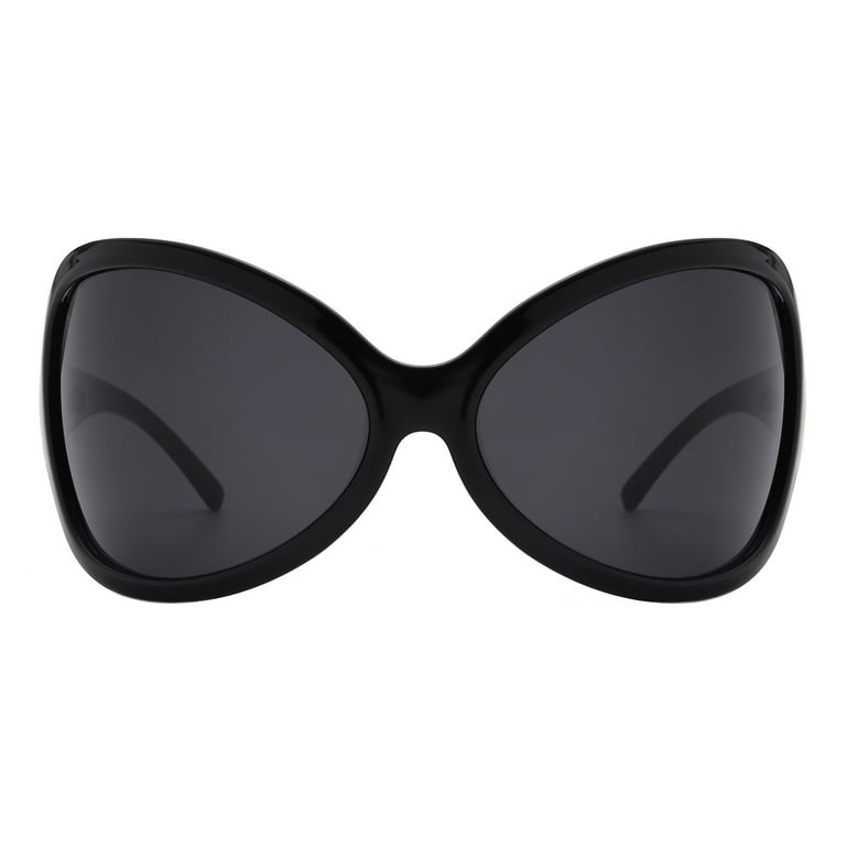 Women's Designer Sunglasses Oversized Wrap Around Butterfly Shield