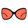 thumbnail image 1 of Women's Designer Sunglasses Oversized Wrap Around Butterfly Shield Black, Red, 1 of 4