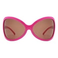 thumbnail image 1 of Women's Designer Sunglasses Oversized Wrap Around Butterfly Shield Pink, Brown, 1 of 4
