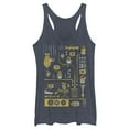 thumbnail image 1 of Women's Despicable Me 3 Minion Lab Work  Racerback Tank Top Navy Blue Heather Large, 1 of 3