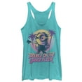 thumbnail image 1 of Women's Despicable Me 3 Minions Dance Floor  Racerback Tank Top Tahiti Blue X Small, 1 of 3