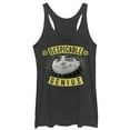 thumbnail image 1 of Women's Despicable Me Evil Genius Gru Banner  Racerback Tank Top Black Heather Medium, 1 of 3