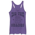 thumbnail image 1 of Women's Despicable Me Minion Groovy Peace Shades Racerback Tank Top Purple Heather X Small, 1 of 3