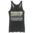 thumbnail image 1 of Women's Despicable Me Minion Lunch Hang Out  Racerback Tank Top Black Heather 2X Large, 1 of 3