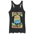 thumbnail image 1 of Women's Despicable Me Minion Tie-Dye Strange  Racerback Tank Top Black Heather Small, 1 of 3