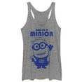 thumbnail image 1 of Women's Despicable Me One in Minion Wave  Racerback Tank Top Gray Heather Large, 1 of 3
