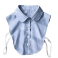 thumbnail image 1 of Women's Detachable Pointed Collar, Solid Color Cotton False Shirt Collar, Fashion Layering Piece for a Smart Casual Look, Easy Clips for Tops and Dresses-Green, 1 of 2