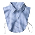 thumbnail image 1 of Women's Detachable Pointed Collar, Solid Color Cotton False Shirt Collar, Fashion Layering Piece for a Smart Casual Look, Easy Clips for Tops and Dresses-Red, 1 of 2