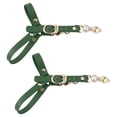 thumbnail image 1 of Women's Detachable Shoe Straps Bands Adjustable Anti-Slip Faux Pearl Chain Shoe Straps Belts with Buckle for Heels  1 Pair Matte Dark Green One Size, 1 of 6