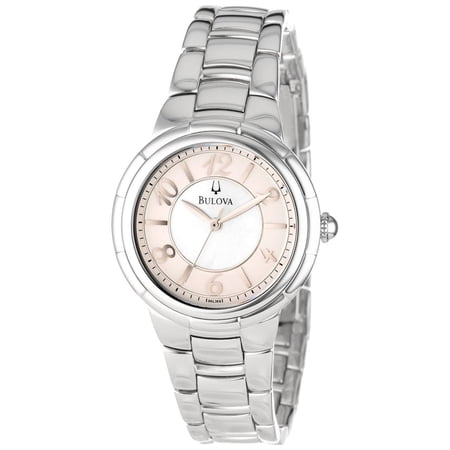 Women's Diamond 96L169 Silver Stainless-Steel Quartz Watch