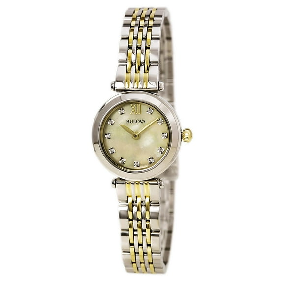 Women's Diamond 98P154 Silver Stainless-Steel Quartz Watch