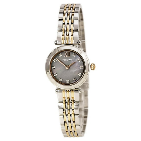 Women's Diamond 98P156 Silver Stainless-Steel Quartz Watch