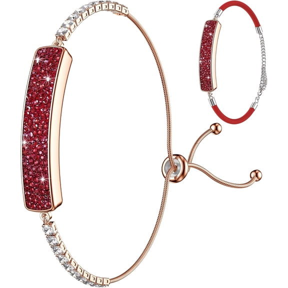 Women's Diamond Band Smart Fitness Bracelet - 5ATM Waterproof, Step/Calorie Tracker, Sleep & Stress Monitor, Menstrual Cycle, for iOS & Android