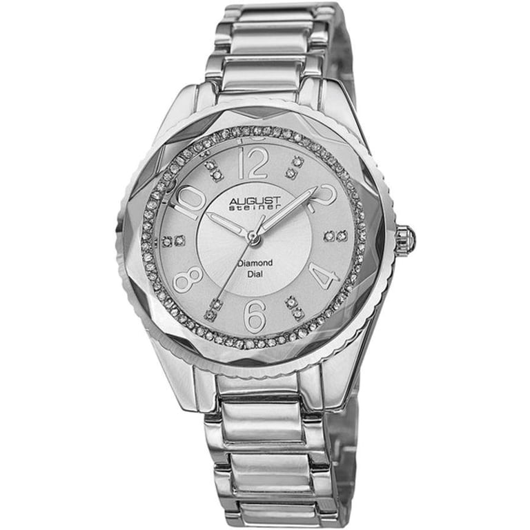 August Steiner Silver-Tone Crystal Watch August Steiner Women main image 4