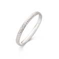 thumbnail image 1 of Women's Diamond-Cut Wedding Band & Stacking Ring in Solid 14K White Gold, 2mm, Faceted Gold Wedding Band & Stacking Ring, Genuine 14K White Gold (Stamped for Authenticity), Size 4.5, 1 of 7