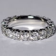 thumbnail image 1 of Women's Diamond Eternity Band Ring in Solid 950 Platinum - 3.10 Carats - AGI Certified - Finger Size 5.5, 1 of 6