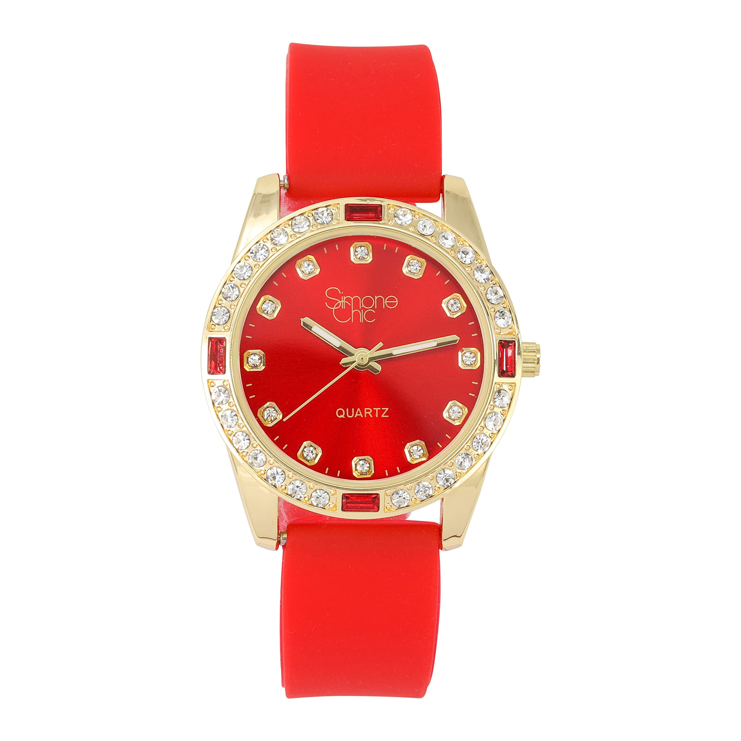 Lady Watch bonspeed Rubber strap Quartz Waterproof BWC Watch Womens Silver Tone Stainless Steel Classic Blue  main image 2