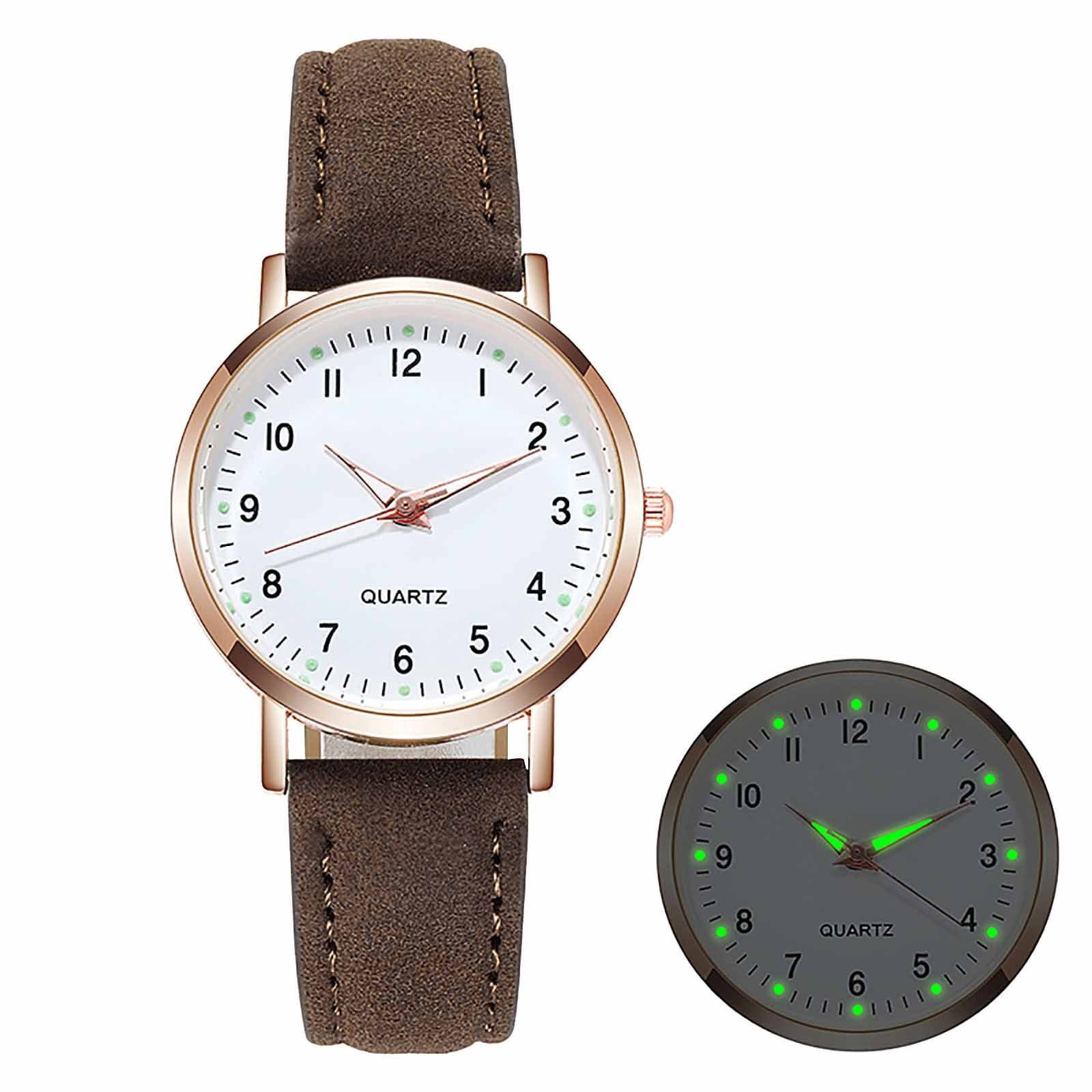 Women\'s Quartz Watch Glow in Dark Dial Bandni Womens Glow Watch – Leather Quick Release Band – 28mm  main image 3