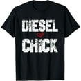 thumbnail image 1 of Women's Diesel Chick Trucker T-Shirt - Truck Drivers Gift, 1 of 4