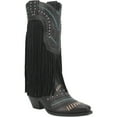 thumbnail image 1 of Women's Dingo Gypsy Fringe Leather Boots Black, 1 of 7