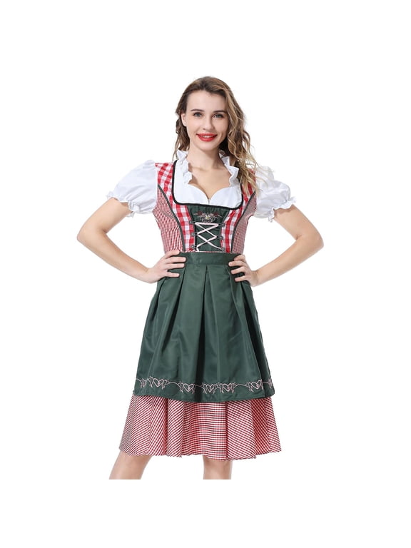 Women's Dirndl Dress, Dirndl Blouse Traditional Oktoberfest for Oktoberfest Carnival