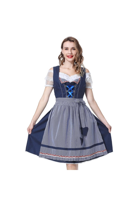 Women's Dirndl Dress, Dirndl Blouse Traditional Oktoberfest for Oktoberfest Carnival