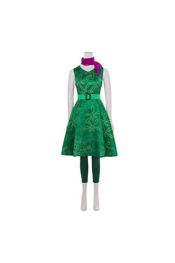 Women’s Disgust Inspired Outfit Dress Pants and Scarf Colorful Character Wear