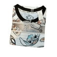 thumbnail image 1 of Disney Womens Soft Beige Mickey Mouse Yoda Stitch Pajamas Sleep Set Small, 1 of 3
