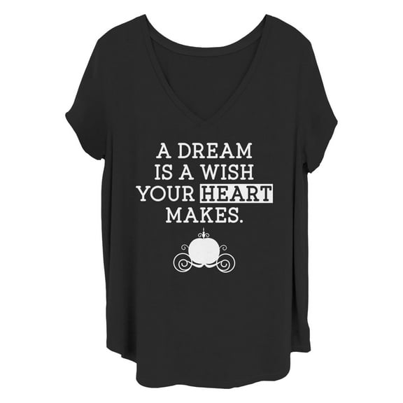 Women's Disney A Dream Is A Wish  Graphic T-Shirt