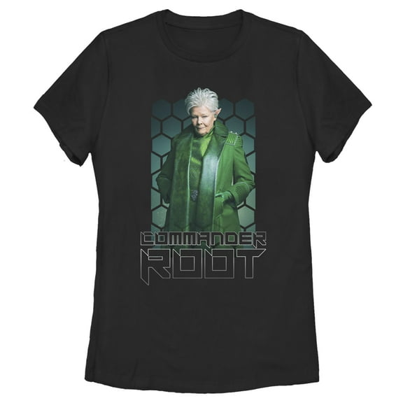 Women's Disney Artemis Fowl Commander Root Portrait  Graphic Tee Black Small
