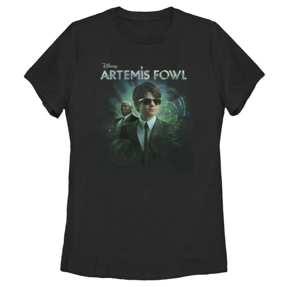 Women's Disney Artemis Fowl Domovoi Glow Graphic Tee Black Medium