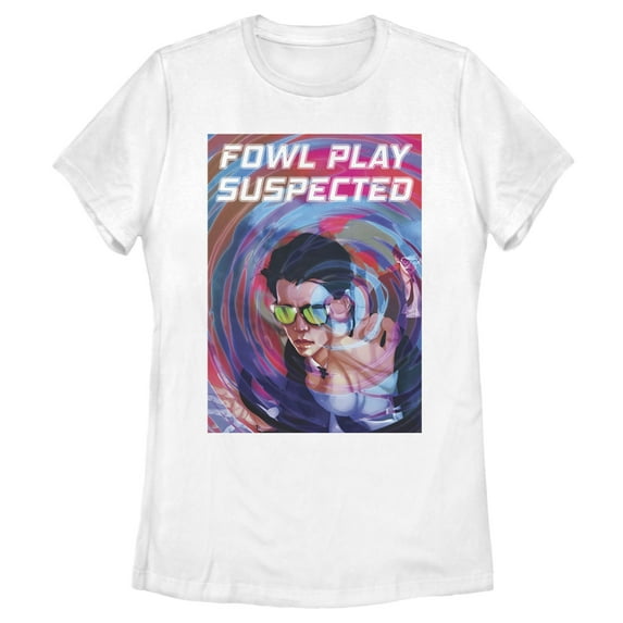 Women's Disney Artemis Fowl Play Suspected Ripple Graphic Tee White Medium