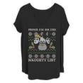 thumbnail image 1 of Women's Disney Christmas Naughty List  Graphic T-Shirt, 1 of 4