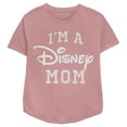 thumbnail image 1 of Women's Disney I'm a Mom Distressed Logo Graphic Tee Mauve Small, 1 of 3