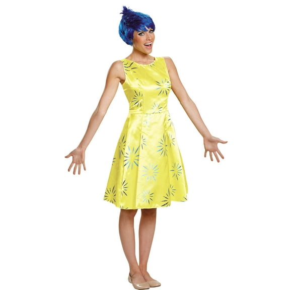 Disguise Disney Pixar's Inside Out Joy Deluxe Adult Costume Medium 7-8 Female