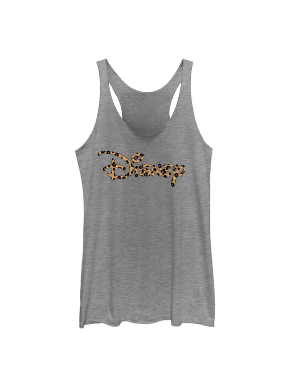 Women's Disney Leopard Logo Racerback Tank Top