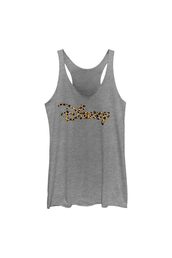 Women's Disney Leopard Logo Racerback Tank Top