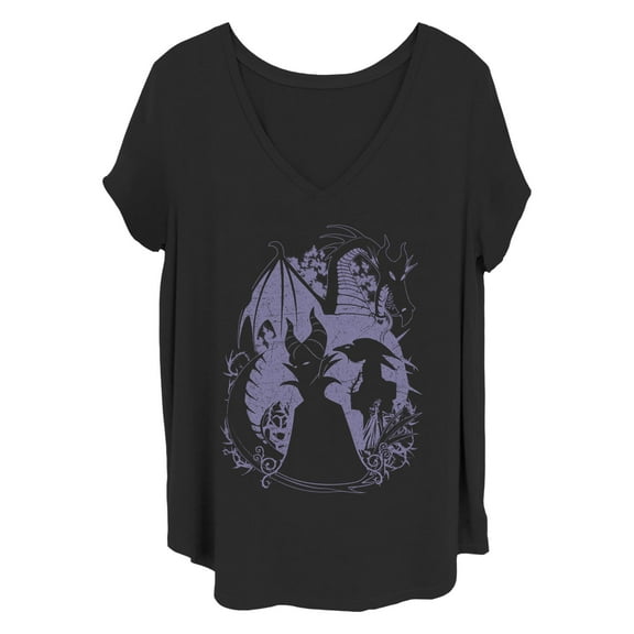 Women's Disney Maleficent Silhouette Graphic T-Shirt