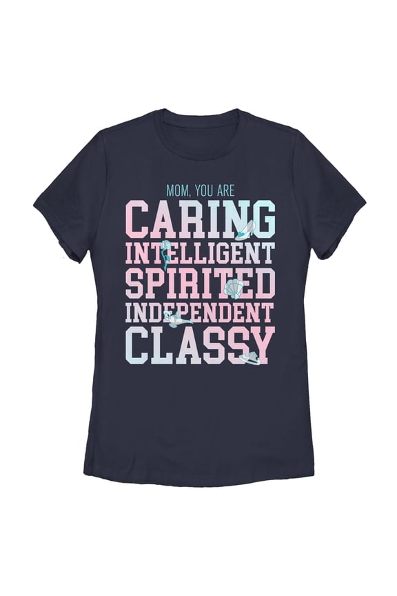 Women's Disney Princess Mom You Are Everything Graphic Tee Navy Blue Small