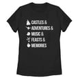 thumbnail image 1 of Women's Disney Princesses Magic Keywords  Graphic Tee Black Large, 1 of 3