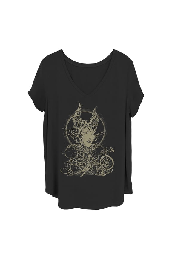 Women's Disney Sleeping Beauty Maleficent Twisted Queen Graphic T-Shirt