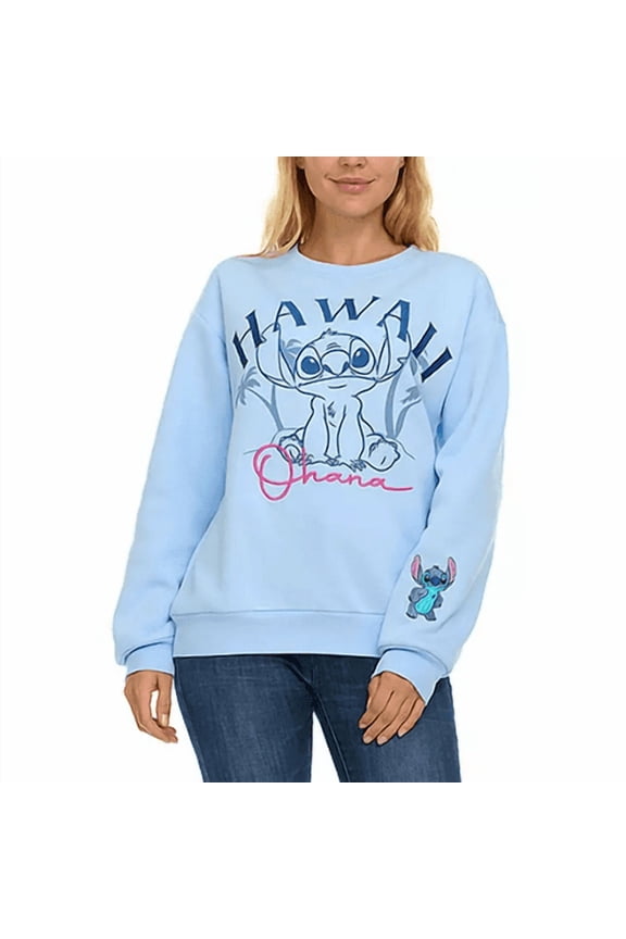Women's Disney Stitch Crewneck Sweater Large