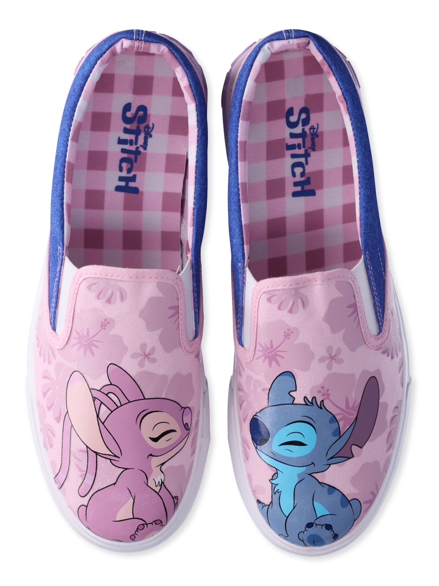 Women's Disney Stitch Low Top Slip on Sneaker, Sizes 6-11 - Walmart.com