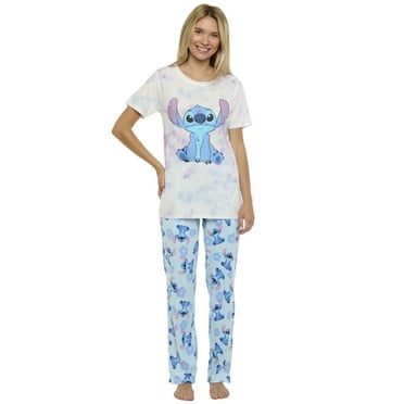 Women's Disney Stitch T-Shirt and Lounge Pants Set Loungewear Sleepwear