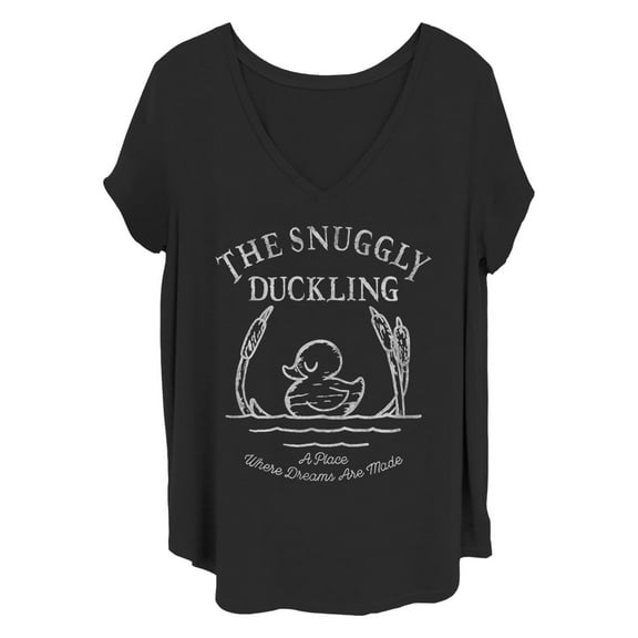 Women's Disney Tangled Snuggly Duckling Motto  Graphic T-Shirt
